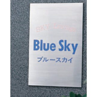 社名板 ST6040 / あり / 案内板 400mm幅 名入れ有り 返品不可品 ステンレス 1個  / 光 hikari 社名板 案内表示板 ビル案内 行先案内 金属 シルバー色