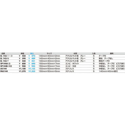 差替案内 SP144A 白 / （UP144シリーズセット可能） 1個  / 光 hikari ユニプレート 案内プレート サインプレート - 画像 (2)