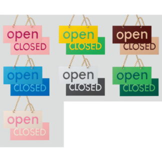 案内プレート FJ221-_ / OPEN CLOSED 1個  / 光 hikari 案内プレート 案内サイン サインプレート 営業中 吊り下げ
