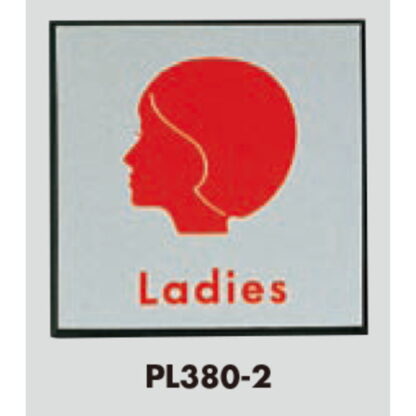 案内プレート PL380-2 / トイレ 女 LADIES 1個  / 光 hikari 案内プレート 案内サイン サインプレート - 画像 (3)