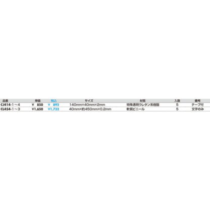 案内プレート CL454-1 / 駐車お断り 軟質ビニール 1個  / 光 hikari 案内プレート 案内サイン サインプレート - 画像 (2)