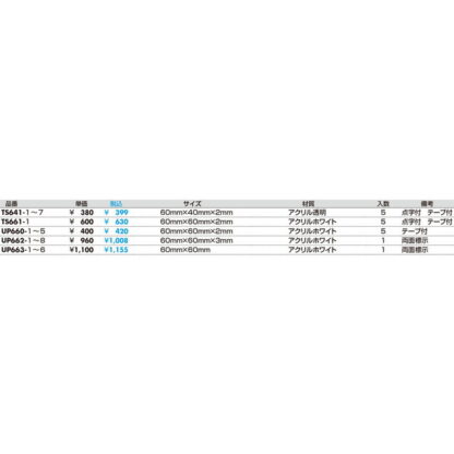 サインプレート TS641-3 / 点字サイン 締切 CLOSED 1個  / 光 hikari 案内プレート 案内サイン - 画像 (2)