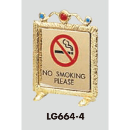 サインスタンド LG664-4 / T型 禁煙 NO SMOKING PLEASE 1個  / 光 hikari 案内スタンド 案内サイン - 画像 (3)
