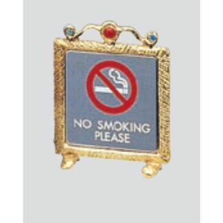 サインスタンド KS665-4 / T型 禁煙 NO SMOKING PLEASE 1個  / 光 hikari 案内スタンド 案内サイン 金属 シルバー色