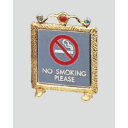 サインスタンド KS665-4 / T型 禁煙 NO SMOKING PLEASE 1個  / 光 hikari 案内スタンド 案内サイン 金属 シルバー色