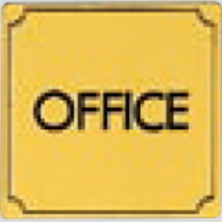 部屋案内プレート LG880-11 / OFFICE 1個  / 光 hikari 案内プレート 案内サイン サインプレート 金属 ゴールド色