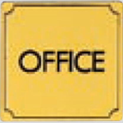 部屋案内プレート LG880-11 / OFFICE 1個  / 光 hikari 案内プレート 案内サイン サインプレート 金属 ゴールド色