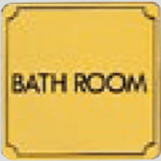 部屋案内プレート LG880-16 / BATH ROOM 1個  / 光 hikari 案内プレート 案内サイン サインプレート 金属 ゴールド色