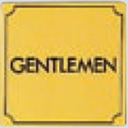部屋案内プレート LG880-17 / トイレ GENTLEMEN 1個  / 光 hikari 案内プレート 案内サイン サインプレート 金属 ゴールド色