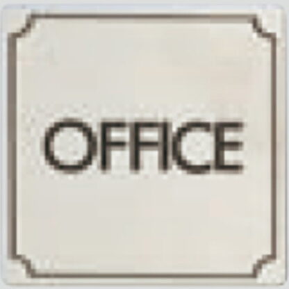 部屋案内プレート FS893-11 / OFFICE 1個  / 光 hikari 案内プレート 案内サイン サインプレート 金属 シルバー色