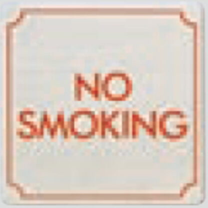 案内プレート FS893-15 / NO SMOKING 1個  / 光 hikari 案内プレート 案内サイン サインプレート 禁煙 金属 シルバー色