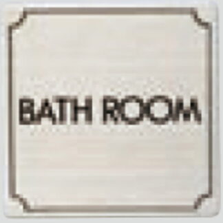 部屋案内プレート FS893-16 / BATH ROOM 1個  / 光 hikari 案内プレート 案内サイン サインプレート 金属 シルバー色