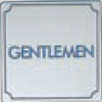 部屋案内プレート KS895-1 / トイレ GENTLEMEN 1個  / 光 hikari 案内プレート 案内サイン サインプレート 金属 シルバー色