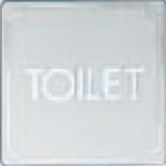 部屋案内プレート KS895-3 / TOILET 1個  / 光 hikari 案内プレート 案内サイン サインプレート 金属 シルバー色