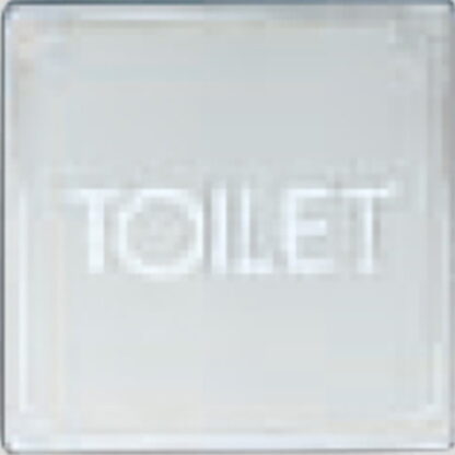 部屋案内プレート KS895-3 / TOILET 1個  / 光 hikari 案内プレート 案内サイン サインプレート 金属 シルバー色