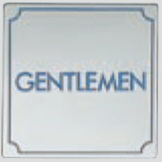 部屋案内プレート KS1114-1 / トイレ GENTLEMEN 1個  / 光 hikari 案内プレート 案内サイン サインプレート 金属 シルバー色