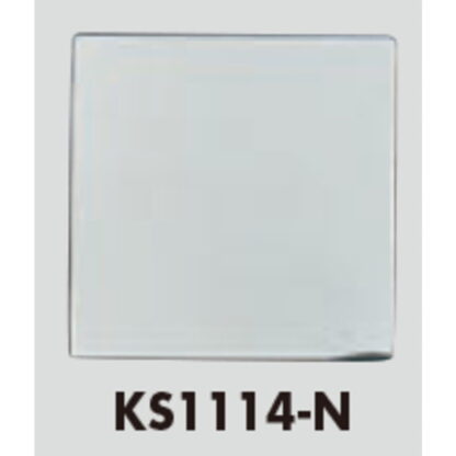 案内プレート KS1114-N / 無地 1個  / 光 hikari 案内プレート 案内サイン サインプレート 金属 シルバー色 - 画像 (3)