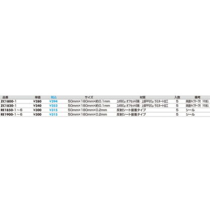 案内シール RE1900-1 / セキュリティシステムを設置しております 1個  / 光 hikari 案内プレート 案内サイン サインプレート 反射シート 防犯 - 画像 (2)