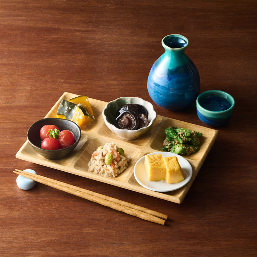 木製食器 6マスプレート ECL-1 / シンビ 食器 木製食器 皿 プレート 仕切り皿 食洗機可 ハンドメイド - 画像 (6)