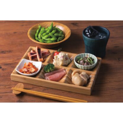 木製食器 6マスプレート ECL-1 / シンビ 食器 木製食器 皿 プレート 仕切り皿 食洗機可 ハンドメイド - 画像 (6)