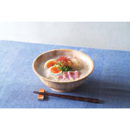 木製食器 そば＆うどん鉢 ECL-37-1 / シンビ 食器 木製食器 麺鉢 ホウル 食洗機可 ハンドメイド - 画像 (5)