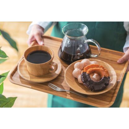 木製食器 コーヒーカップ 丸形取手付き ECL-38-1 / シンビ 食器 木製食器 コーヒーカップ 食洗機可 ハンドメイド - 画像 (6)