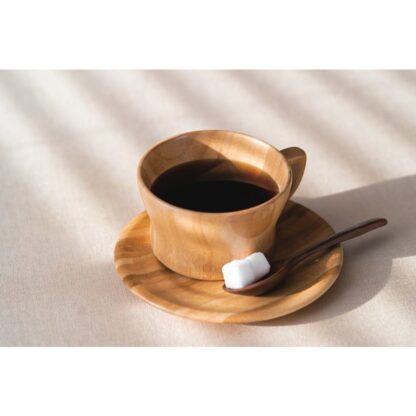 木製食器 カップソーサー ECL-5 / シンビ 食器 木製食器 コーヒーカップ 食洗機可 ハンドメイド - 画像 (5)