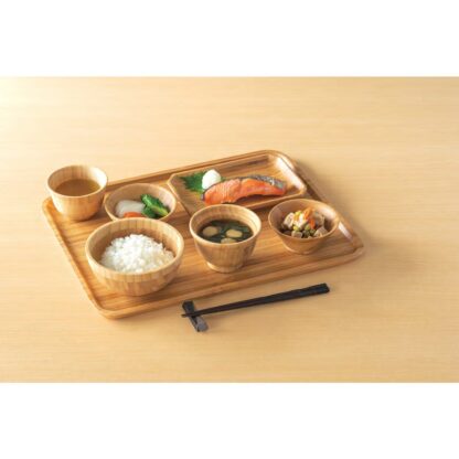 木製食器 トレー スクエアスモール ECL-23-2 / シンビ 食器 木製食器 お盆 トレイ 食洗機可 ハンドメイド - 画像 (6)