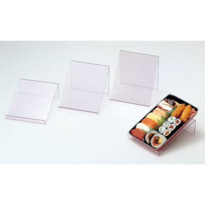 皿 弁当 お土産等のスタンド(小) DS-13 / 返品代引不可 / えいむ アクリル サンプル立て 皿立て ディスプレイ - 画像 (3)