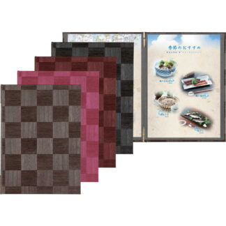 和風 メニューブック(B5 4ページ) LS-112 / シンビ メニューブック クリップ ピンタイプ