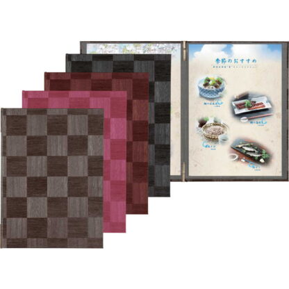 和風 メニューブック(B5 4ページ) LS-112 / シンビ メニューブック クリップ ピンタイプ