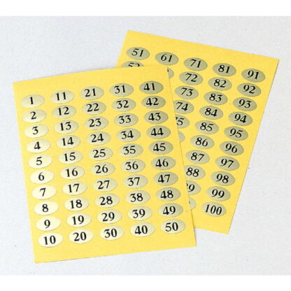 ナンバーシール(51～100) NC-100 / えいむ カッティングシート 番号 シール - 画像 (4)