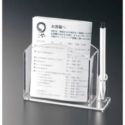 多目的カードスタンド ES-4 / えいむ ハガキ アンケート パンフレット 入れ ディスプレイ - 画像 (4)