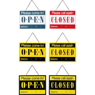 案内プレート OPEN・CLOSED OC-2 / えいむ 営業中 店頭 サイン プレート 看板