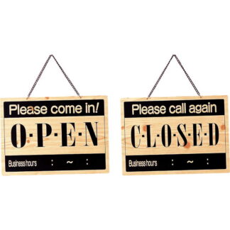 案内プレート OPEN・CLOSED OCW-10 / えいむ 営業中 店頭 サイン プレート 看板