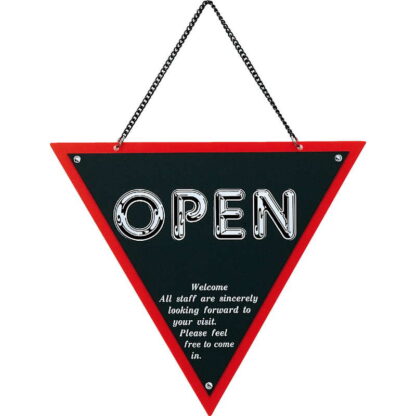案内プレート 三角 OPEN・CLOSED OC-33 / えいむ 営業中 店頭 サイン プレート 看板 - 画像 (4)