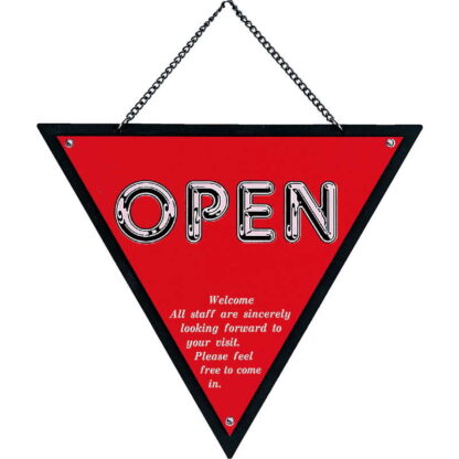 案内プレート 三角 OPEN・CLOSED OC-33 / えいむ 営業中 店頭 サイン プレート 看板 - 画像 (5)