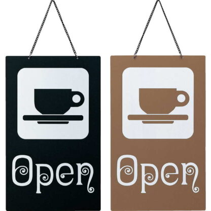 案内プレート カフェ OPEN OC-21 / えいむ 営業中 店頭 サイン プレート 看板