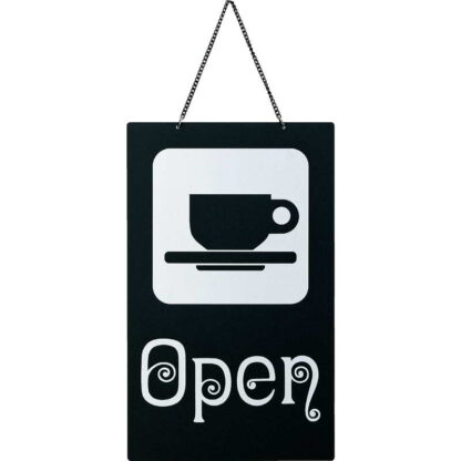案内プレート カフェ OPEN OC-21 / えいむ 営業中 店頭 サイン プレート 看板 - 画像 (4)