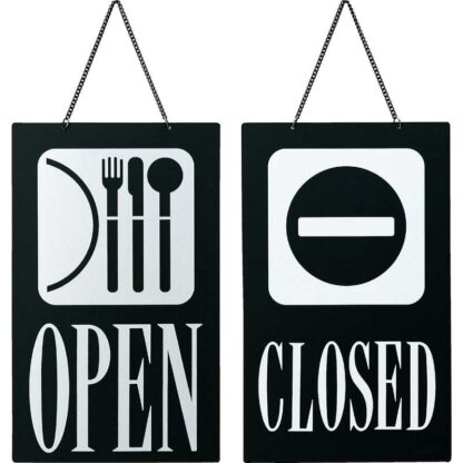 案内プレート レストラン OPEN OC-22 / えいむ 営業中 店頭 サイン プレート 看板