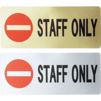 はる サインシート STAFF ONLY AS-422 / 1枚 / えいむ 案内 サイン シール プレート 看板