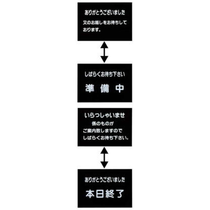 インフォメーション スタンド(A4 ヨコ) SS-12 / 返品代引不可 / えいむ 案内 掲示 サイン プレート スタンド - 画像 (3)
