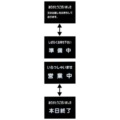 インフォメーション スタンド(A4 ヨコ) SS-14 / 返品代引不可 / えいむ 案内 掲示 サイン プレート スタンド - 画像 (3)