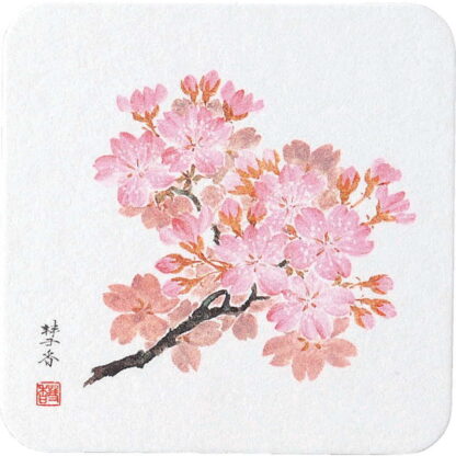 四季 紙コースター50枚入10セット ペーパーコースター(桜) / 返品代引不可 / えいむ コースター 業務用
