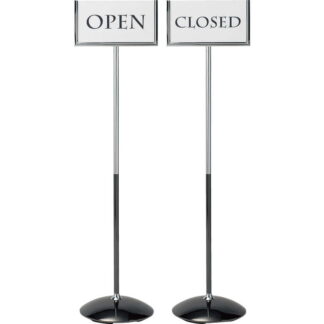 インフォメーションスタンド OPEN・CLOSED SS-112 / 1本 返品代引不可 / えいむ 営業中 店頭 サイン プレート 看板