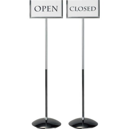 インフォメーションスタンド OPEN・CLOSED SS-112 / 1本 返品代引不可 / えいむ 営業中 店頭 サイン プレート 看板