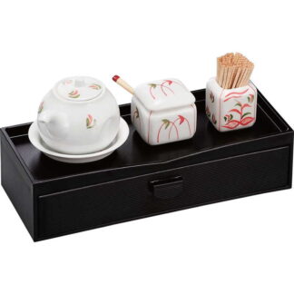 ABS奥広カスター&千筋箱 (4セット) ZFK-HS-5102-5-50 / 返品代引不可  / シンビ 箸入れ