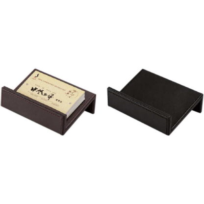 合皮製名刺スタンド LUD-103 / シンビ ホテル フロント 名刺スタンド 名刺立て
