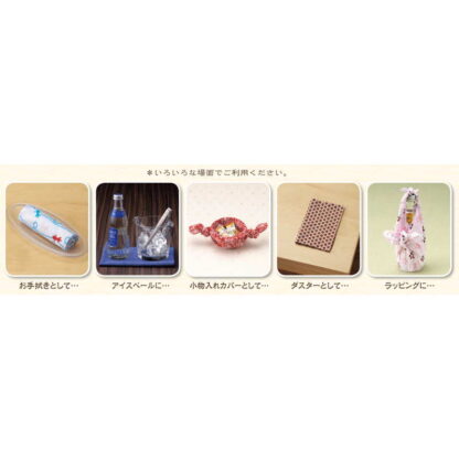 和風 ランチョンマット 手ぬぐいタイプ(水流金魚) JL-102 / えいむ ランチョンマット コットン アイスペールマット - 画像 (3)