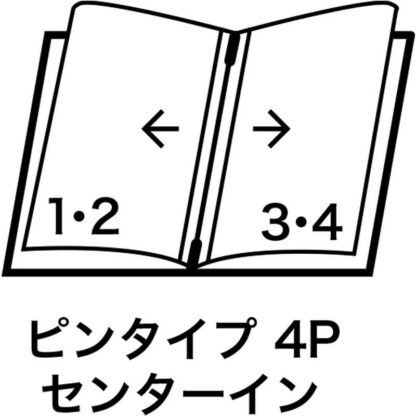 オーク板 柾目タイプ ミニメニュー(ミニ 4ページ) MB-703 / えいむ メニューブック ピンタイプ 木目 - 画像 (4)